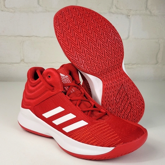 Adidas Shoes | Adidas Pro Spark Basketball Shoes Red White Youth 6 | Color: Red/White | Size: 6b | Queenofkicks72's Closet